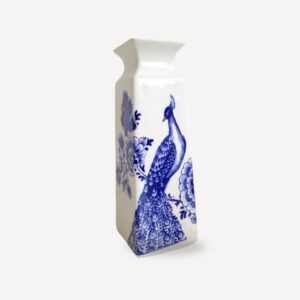 Elegant Peacock Vase